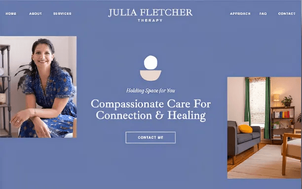 Julia Fletcher Therapy homepage
