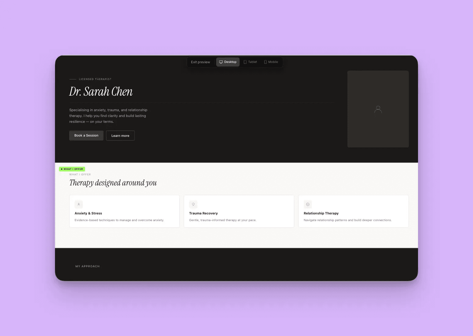 See your website take shape