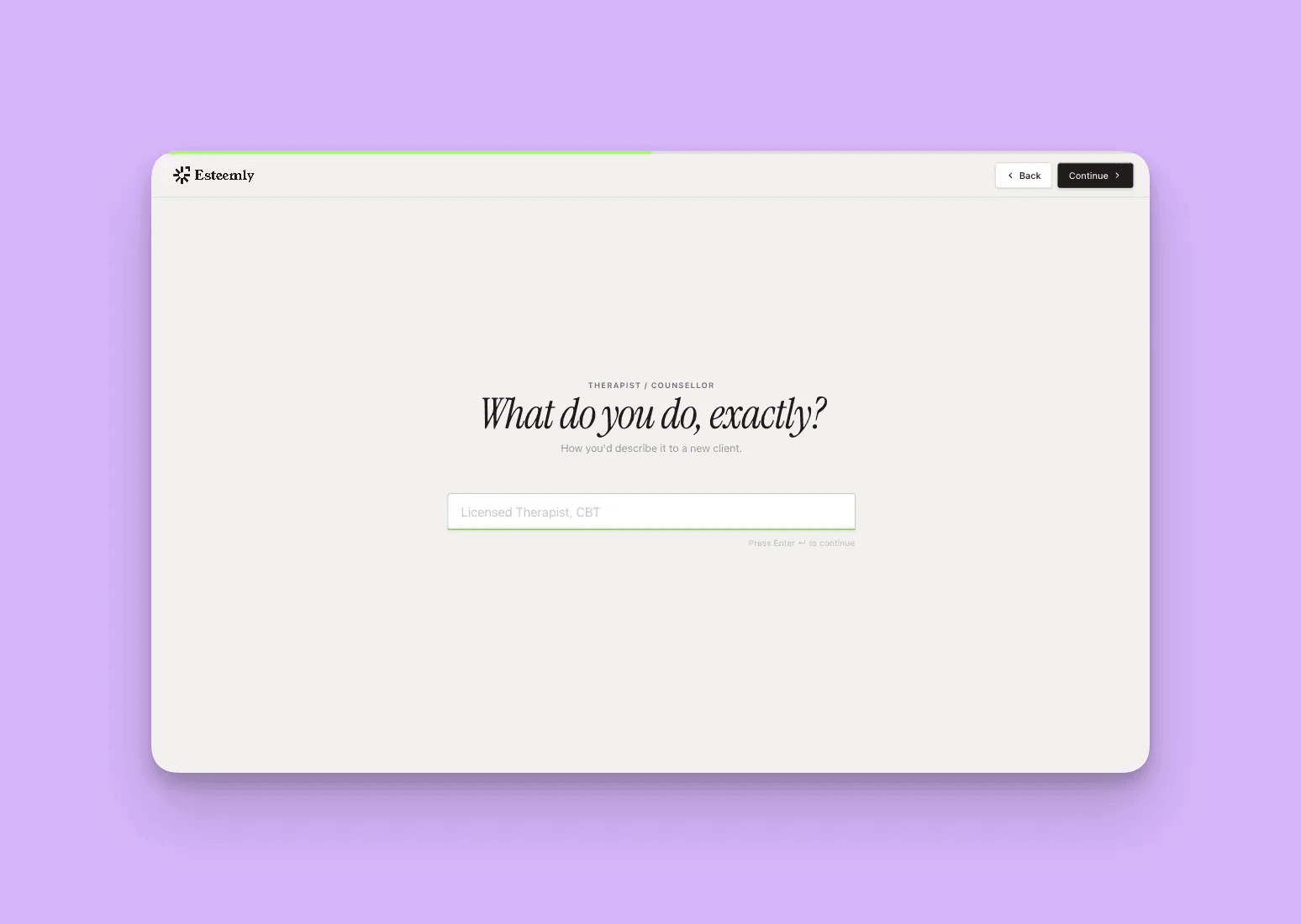 Tell us about your practice